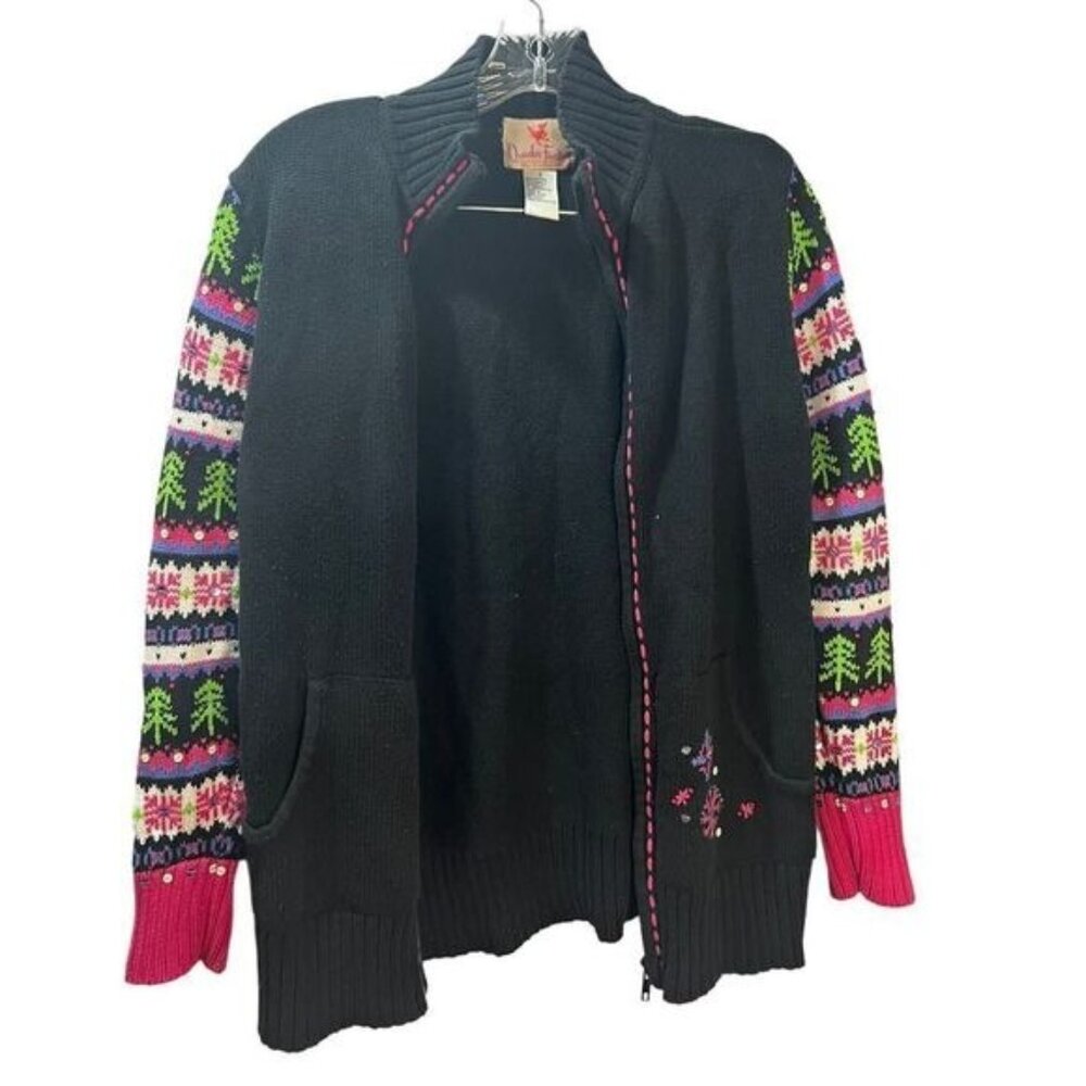 Quacker‎ Factory Womens Christmas Sweater Small